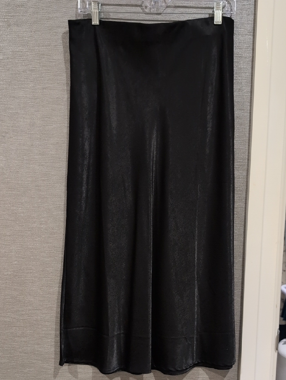 Sanctuary Black Satin A-Line Women's Skirt